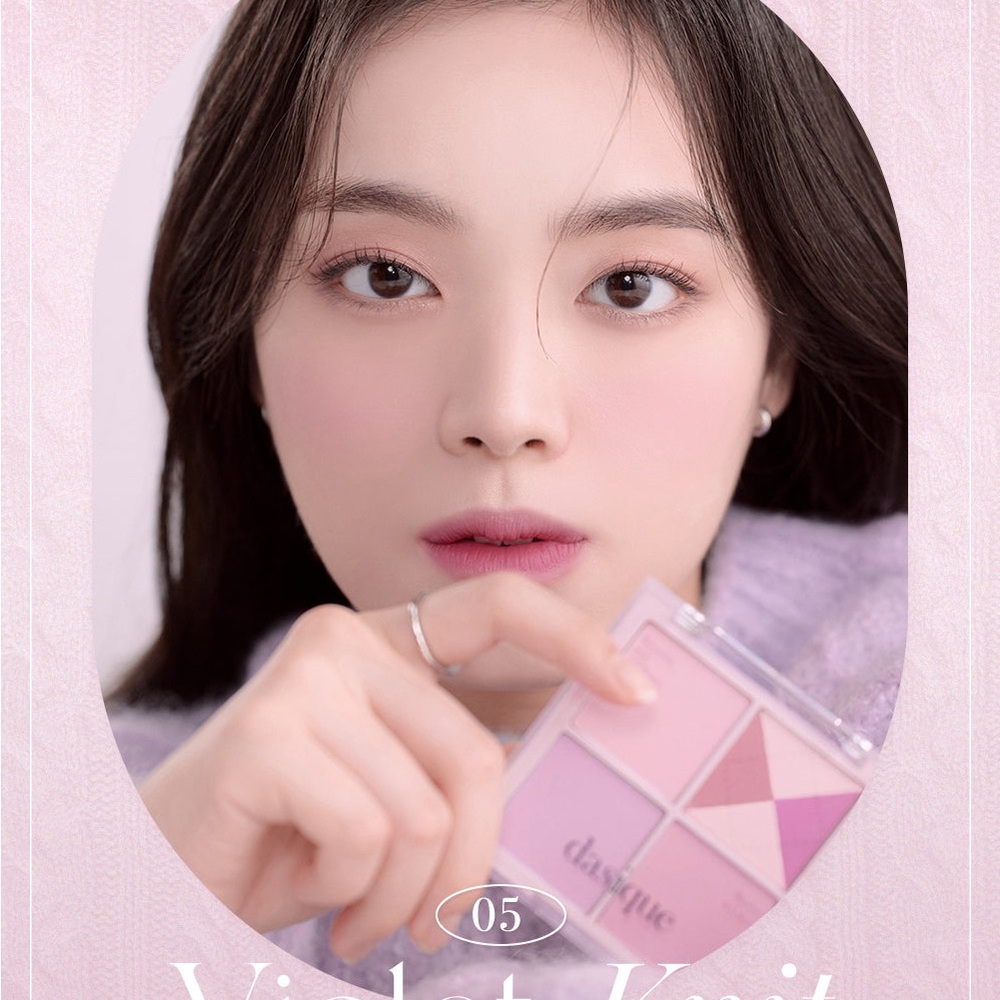 dasique blending mood cheek lavender pallete